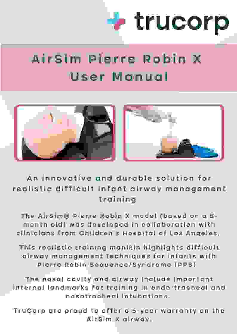 Airsim Pierre Robin X User Manual Trucorp